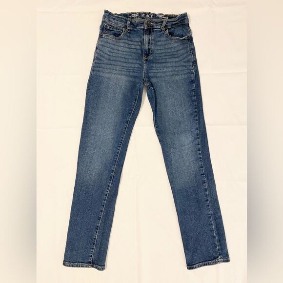 The Children's Place Stretch adjustable waist boys jeans straight size 14 - Picture 1 of 5